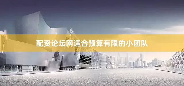 配资论坛网适合预算有限的小团队
